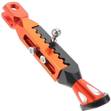 Alipis Elektrische Motorrad -seitenhalterung Ständer Für Tragbarer Fahrradständer Fahrradständer Stützständer Pfad Unterstützung Groß Trete Motorradständer Orange Aluminiumlegierung