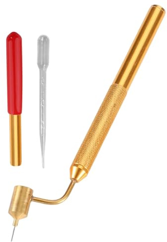 Applicator - Brass Detail Paint Pen | Precision Repair Tool | Liquid Control for Stone Chip Repairs, Scratch Repairs, Car Works, Hobby Projects, Model