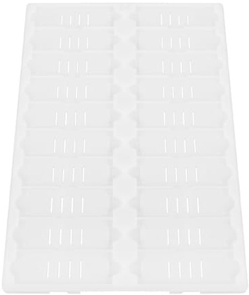 MUCKLILY Slot Microscope Slide Staining Tray Plastic Storage Rack for Laboratory Experiments