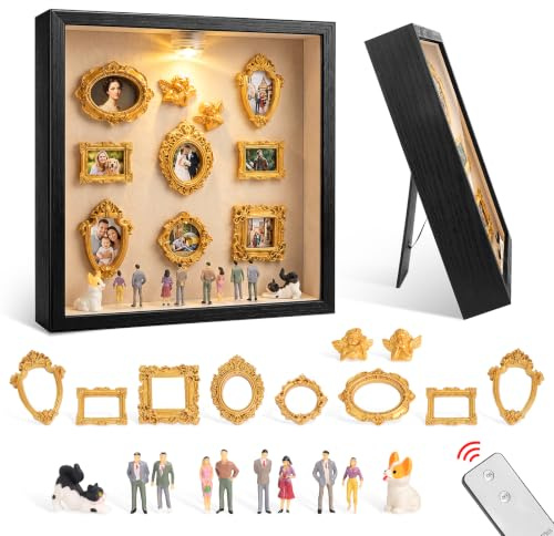 DIY Mini Museum Silhouettenbox mit Licht