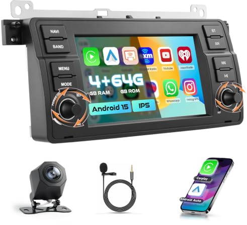 4+64G Autoradio für BMW 3er E46 M3 Rover 75 MGZT mit Wireless Carplay