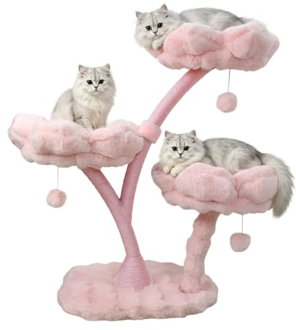 BingoPaw Cat Tree Pet Tower: Indoor Climbing Activity Center with Scratcher
