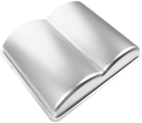 Luxshiny Moule à Gâteau Livre, Moule à Pâtisserie Forme Livre en Alliage D’aluminium, Antiadhésif, Démoulage Facile, pour Pâtisserie DIY et Cuisson Quotidienne