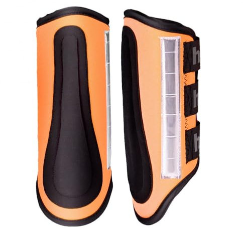 HORZE bZeen reflektierende Gamaschen, Orange, m