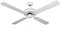 Orbegozo CF – Deckenventilator ohne Licht, 60 W, 4 Rotorblätter Umkehrbar, Durchmesser 132 cm und 3 Geschwindigkeitsstufen weiß