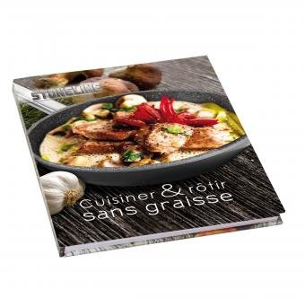 STONELINE® Kochbuch « Cuisiner et rôtir sans graisse », französische Ausgabe