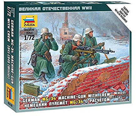 Zvezda – Z6210 – Deutsches Maschinengewehr – Winter