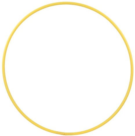 HOOPOMANIA Hula Hoop Rohling 16mm [100cm - gelb] einfarbiger Hula Hoop Reifen aus HDPE