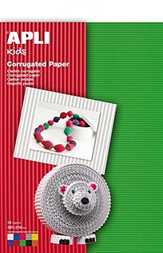 Apli 13826 Pack de 10 Feuilles A4 Papier Ondulé