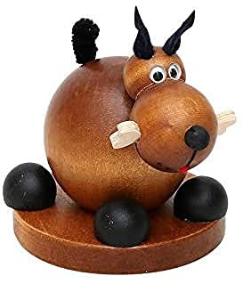 Holz-Räucherfigur Hund, ca. 10 cm