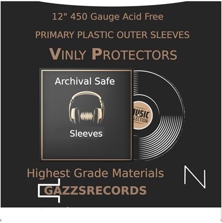 40 12 Inch Outer Vinyl Record Sleeves Fits Double and Triple gatefold 450g Gauge lp Polythene Plastic Album lp Covers Acid Free Vinyl Plastic Record Sleeves lp Outer Covers polythene