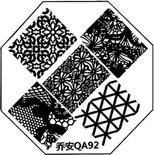 STAMPING-SCHABLONE # QA-92 °°Spitze, Ornamente°°
