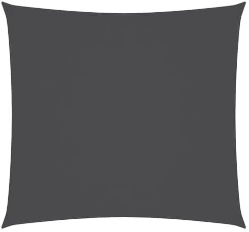 vidaXL Sonnensegel Quadratisch 3,6x3,6m Anthrazit Sonnenschutz Beschattung