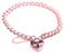 ANTOMUS® HALLMARKED SOLID 925 STERLING SILVER 18K ROSE GOLD VERMEILDOUBLE LINK CHARM BRACELET WITH PADLOCK CLASP 7.5 INCH