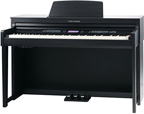 Classic Cantabile DP-A 610 Digital-Piano (88 Tasten mit Hammermechanik, 3-fach Sensorik, 1200 Voices, 230 Styles, Bluetooth, 38 Effekte, Dämpfersimulation, 3 Pedale) Schwarz matt