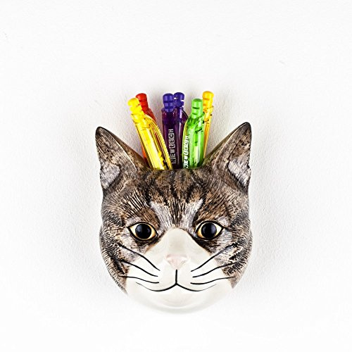 Quail Ceramics Wandvase, Katze „Millie“