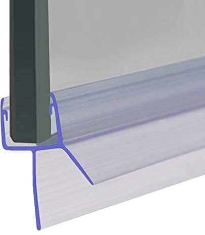 Shower Seal for Screens, Doors or Panels | Fits 4, 5 or 6mm Glass | Straight Fin Shape | Seals Gaps of Up to 23mm | 80cm, 90cm, 140cm or 2m Long | SEAL007 (80cm)