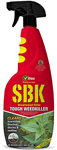 2 X Vitax SBK 750ml Ready-to-Use Brushwood Killer Tough Weedkiller