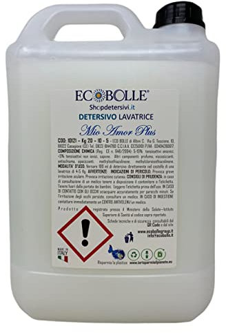 ECOBOLLE Lavatrice Mio Amor Plus Concentrato Super Profumato 20KG