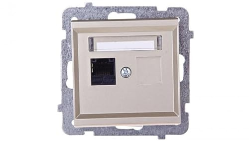 Ospel GPK-1R/K/m/39 Socket Gold IP20, 71 mm 33 mm 71 mm 59 g