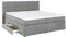 3F FURNITURE FOR FRIENDS Boxspringbett Bea 180x200 cm Hellgrau Härtegrad H3 | 7-Zonen Taschenfederkern Matratze + Visco Topper | mit Bettkasten für Stauraum
