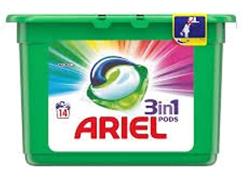 Ariel All-in-1 Pods Original Flüssigwaschmittelkapseln Mountain Spring, 19 Waschgänge, reinigt, entfernt Flecken, hellt auf