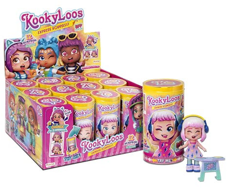 KOOKYLOOS Serie BFF - Colección completa de 12 muñecas sorpresas coleccionables con accesorios de moda, zapatos, vestidos y juguetes, con 3 expresiones divertidas