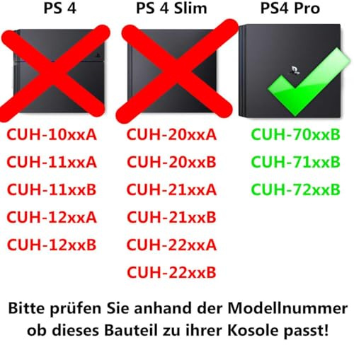 Lüfter für Playstation 4 Pro CUH-7016B CUH-7116B CUH-7216B PS 4 Pro