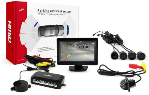AMiO 02260 Einparkhilfe mit Sensor Vorne und Hinten schwarz