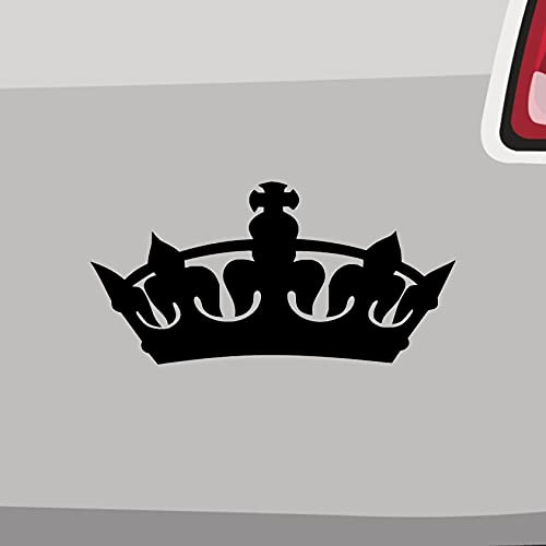 Krone Sticker -6 Größen- Queen King Prinz Aufkleber Crown Prinzessin König JDM in 6 Größen und 21 Farben