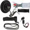 8 Zoll Gearless Brushless Motor, 24V 350W Metallrad Brushless Nabenmotor Kit Nabenmotor & Controller & Gasgriff mit 2 Schlüsseln für Elektroroller Umbausatz