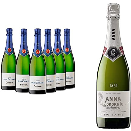 Codorníu Gran Cremant - Cava Brut - Caja 6 botellas 75cl & Anna de Codorníu - Cava Brut Nature - 75cl