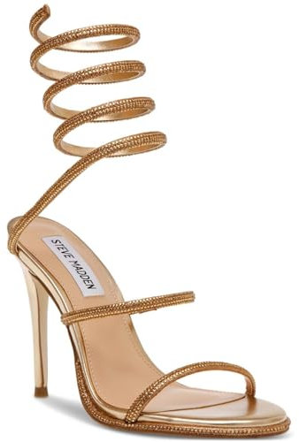 Steve Madden Damen Exotica Sandale mit Absatz, Bronze, 41 EU