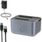 GODO Hard Drive Docking Station to USB 3.0,Dual Bay Hard Drive Dock for SATA 2.5/3.5 inch HDDs/SSDs with LED Indicator,Support Offline Clone/Duplicator