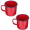BESTonZON 2st Emaille-hot-Pot-Tasse Kaffeetasse Emaille-metallbecher Vintage Emaille-Becher Teebecher Aus Emaille Langlebige Emaille-Tasse Emaille-teetasse Heiß Suppentasse Büro Nostalgie