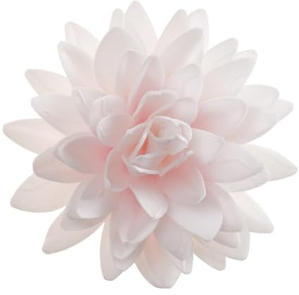 dekora - Flor Gigante Comestible de Oblea 12,5 cm – Dalia rosa – Sin Gluten, Sin Lactosa, Apta para Vegetarianos – Decoración para Tartas y pasteles