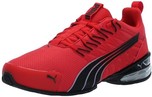 Puma Voltaic Evo Cross-Sneaker für Herren, for All Time Red-Puma Black-Grey Fog, 44.5 EU