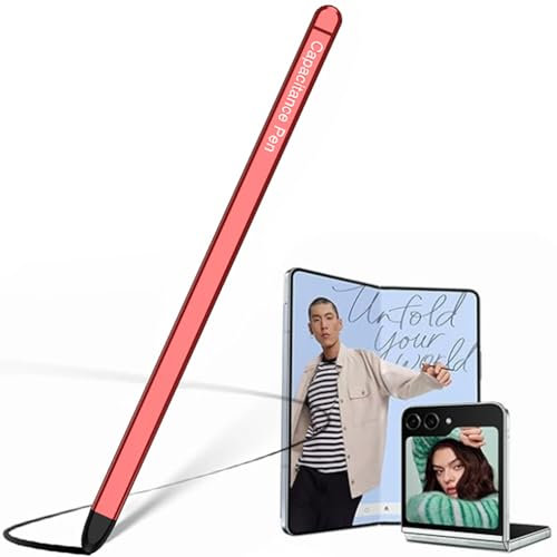 BaiFu Sostituzione Samsung Galaxy Z Fold5 S Pen, Colorato s Penna, Penne Z Fold 5 Slim, Penna Stilo per Tablet Samsung Tab A9 + / 23 Ultra, Stilo per Amazon Kindle/Chromebook-Rosso