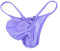 Faringoto String en filet pour homme, string micro string pour homme, slip de bikini à string, violet, Small