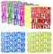 8 Sheets Colorful Capital Letter Number Stickers Set 1 2 Self Adhesive Alphabet Stickers Waterproof Stick On Number Vinyl Sticky Letters for Scrapbooks Craft Signs Poster Cards Mailboxes (8 Colours)
