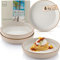 Sänger Rio Creme| Pastaschalen 4 teilig, 4x Nudel Schalen aus Steingut, Schüssel Set spülmaschinenfest mikrowellenfest kratzfest, große Schüssel cremefarben 750 ml | VALUE COLLECTION