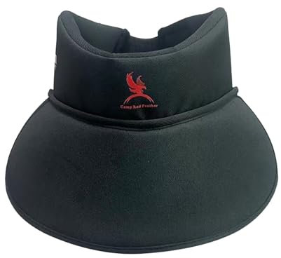 Sghtil Hockey-Nackenschutz für Erwachsene, Nackenschutz für Hockey | Verstellbarer Hals- und Schlüsselbeinschutz für Torwart,Atmungsaktive Sporthalsmanschette mit ergonomischem Brustschutz für