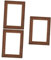 Cabilock 3 Sätze Rahmen für Ölgemälde Bilderrahmen Fotorahmen selber machen kunststoffrahmen für kinderbilder picture frame Tischgestell aus Holz von Ölgemälden hölzern