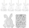 Silikonformen Gießformen Ostern Anhänger, Silikonform Ostern Anhänger Silikonform Hase Ostereier Anhänger Gips Zum Gießen Gießformen Silikon Osterhase Eier Giessformen Silikon Gießform Ostern (A)