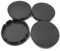 4 Stück Auto Nabendeckel für Jeep Compass I 2006-2012 2013 2014 2015, Alufelgen Felgenkappen Wasserdichtigkeit Staub Reifen Zubehör,A Black-56mm