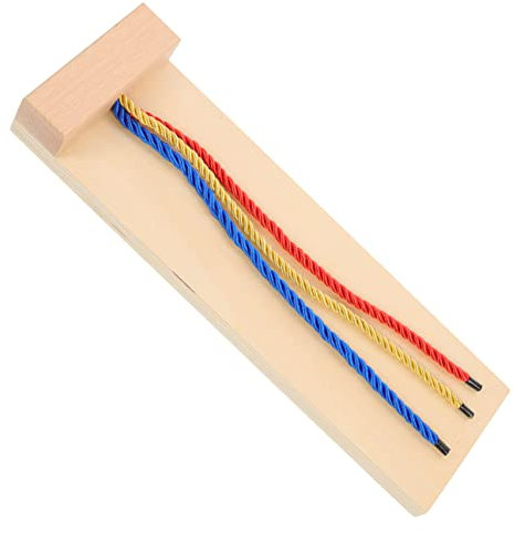 ERINGOGO Juguete Educativo De Trenzado De Pelo De Madera para Niño Niña De Aprendizaje Temprano Desarrolla Habilidades Motoras Finas y Fomenta La Independencia para Niñas y Niño Niña