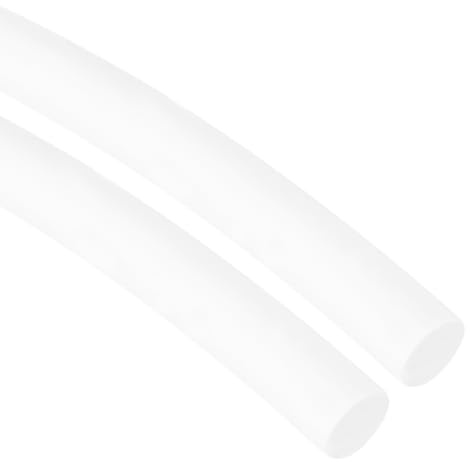 sourcing map 2 Pcs Silicone Foam Seal Weather Strip 15 mm 1 m 3.3ft Sponge Rubber Cord Solid White