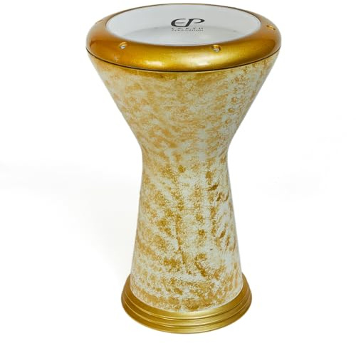 Sombaty Lux Darbuka Doumbek Golden Sands, Pro Percussion Drum, Gratis Tasche und Haut