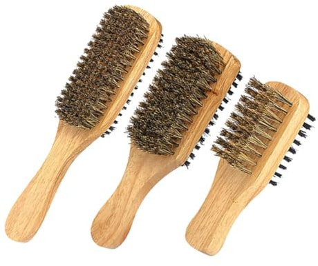 PACKOVE 3stücke Schnurrbartbürste Mit Nylonborsten Doppelseitig Für Bartpflege Und Haarstyling Vielseitiges Pflegeinstrument Für Heimgebrauch Und Friseursalons