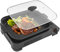 Garbenat Hornillo de gas para camping 2 en 1, hornillo de gas y plancha de 2,1 kW, parrilla de mesa con sartén y tapa, 45 x 30,5 cm, revestimiento antiadherente, hornillo de camping para interior y